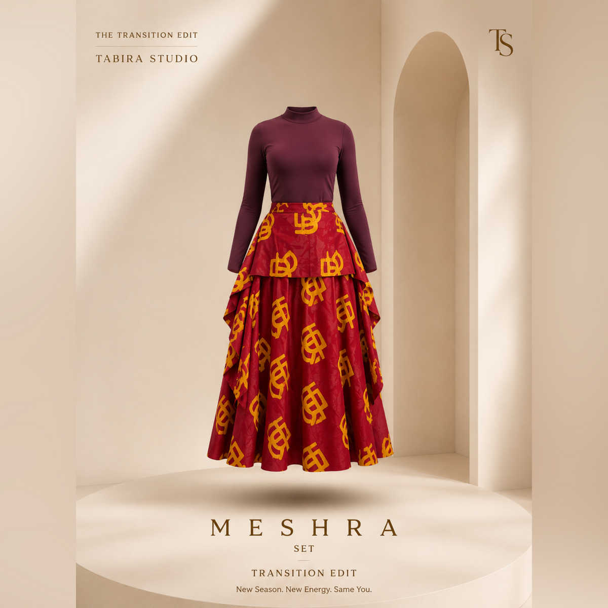 MESHRA SET (Red/ Burgundy)