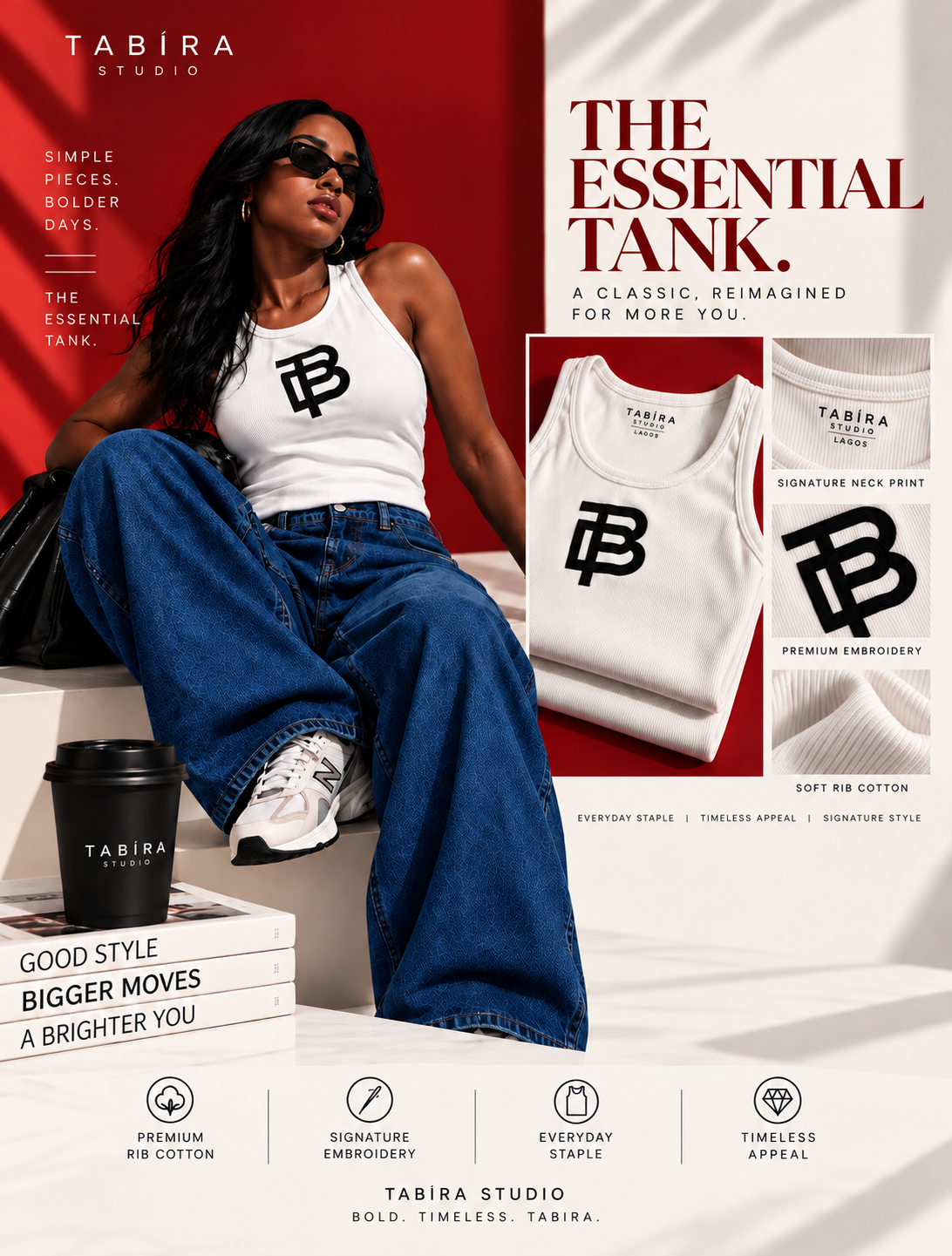 TÀBÍRA ESSENTIAL TANK (Black Anagram)