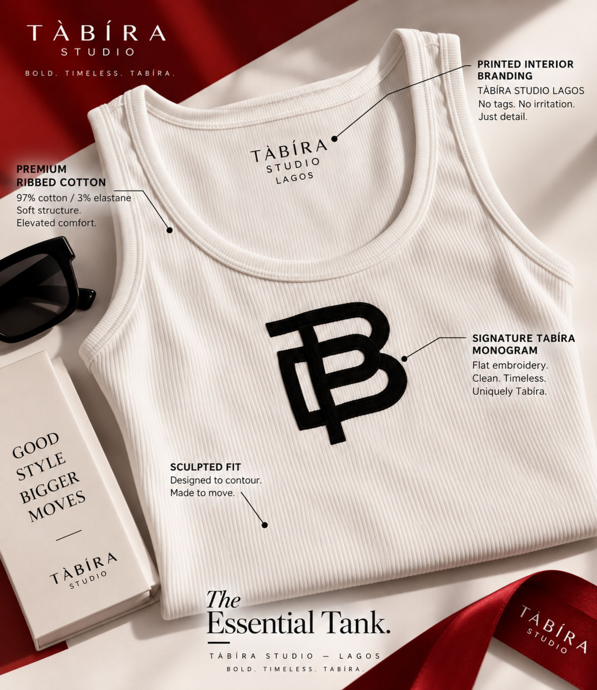 TÀBÍRA ESSENTIAL TANK (Black Anagram)