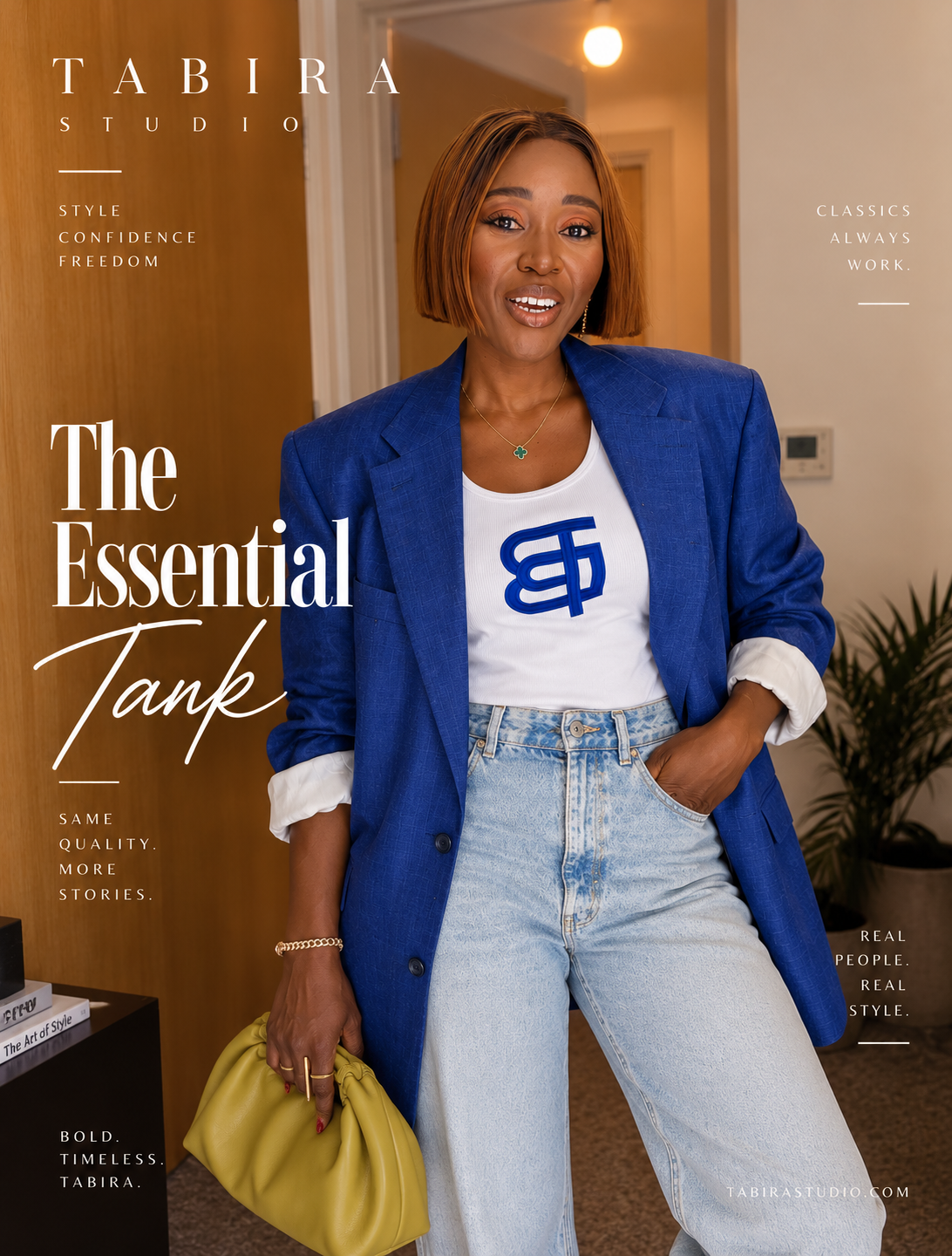 TÀBÍRA ESSENTIAL TANK (Blue Anagram)