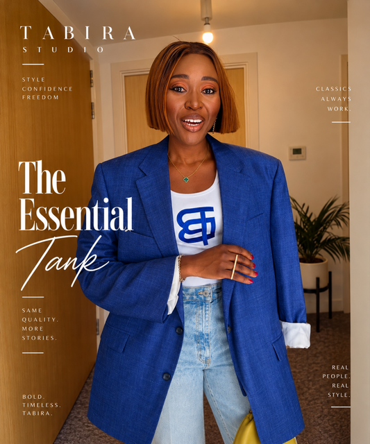 TÀBÍRA ESSENTIAL TANK (Blue Anagram)