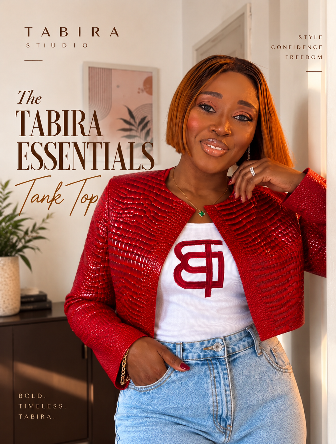 TÀBÍRA ESSENTIAL TANK (Burgundy Anagram)